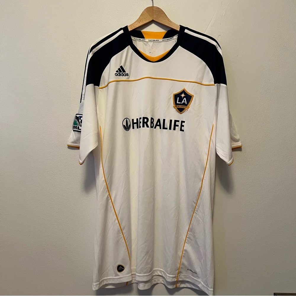 Adidas LA Galaxy 2010-2011 Home Soccer Jersey Football Kit Shirt Size XL MLS